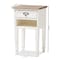 Baxton Studio Dauphine Oak and White Wash Distressed Finish Wood Nightstand 137-7575 - alternate 7